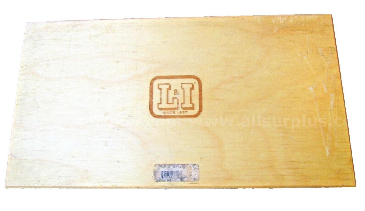Lavallee & IDE (L&I) Reamer Set Wood Case Item number: 042424-2AL (031026-3)