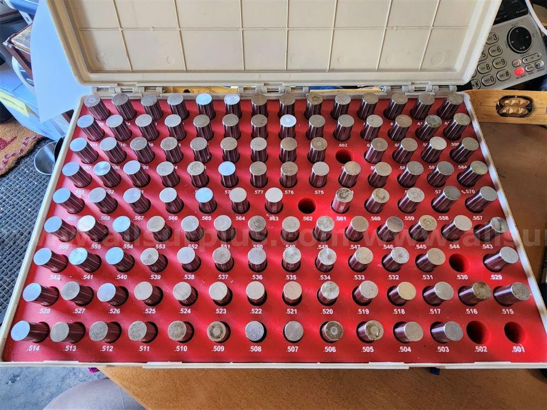 Vermont Gage Pin Gage Set .5010"-.6250 Item ID 042524-1 (031026-4)