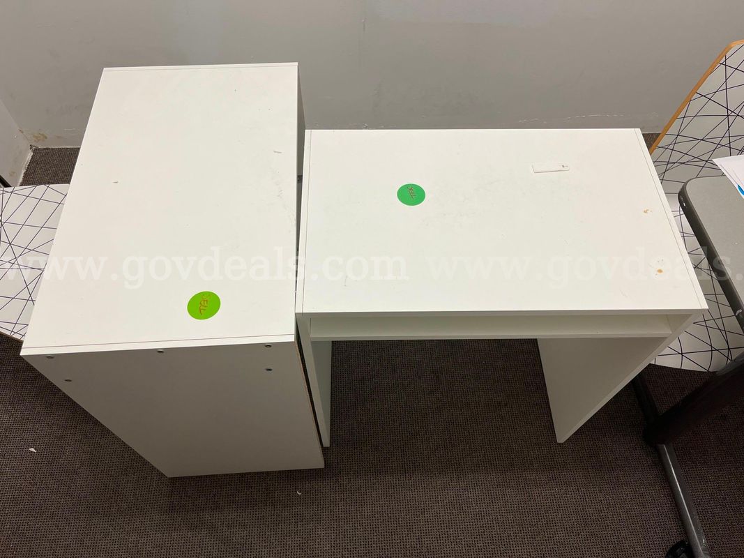 Small white desk