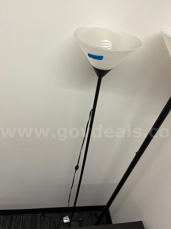 Black floor lamp