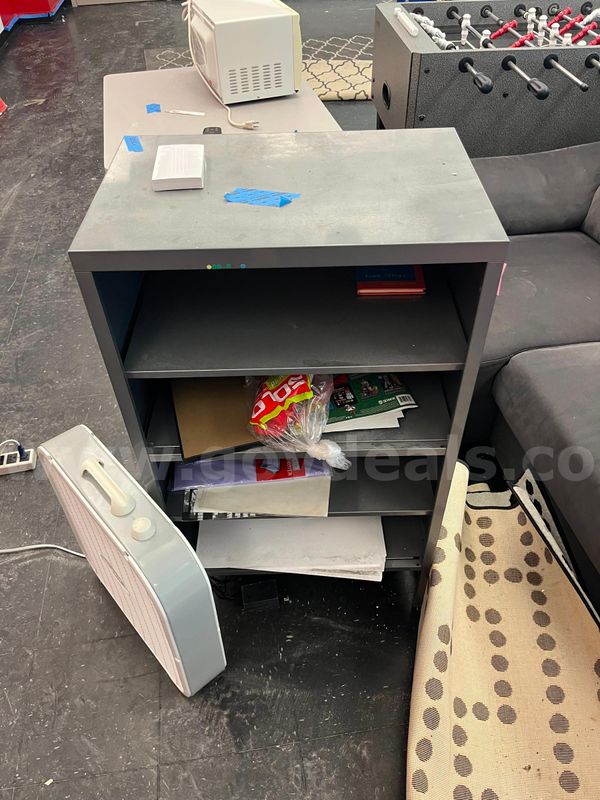 Grey Metal Shelf