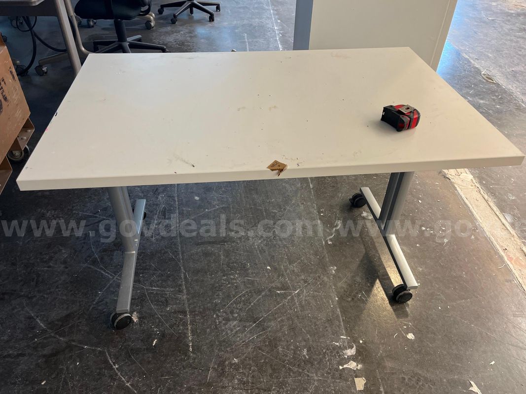 White Rolling Desk