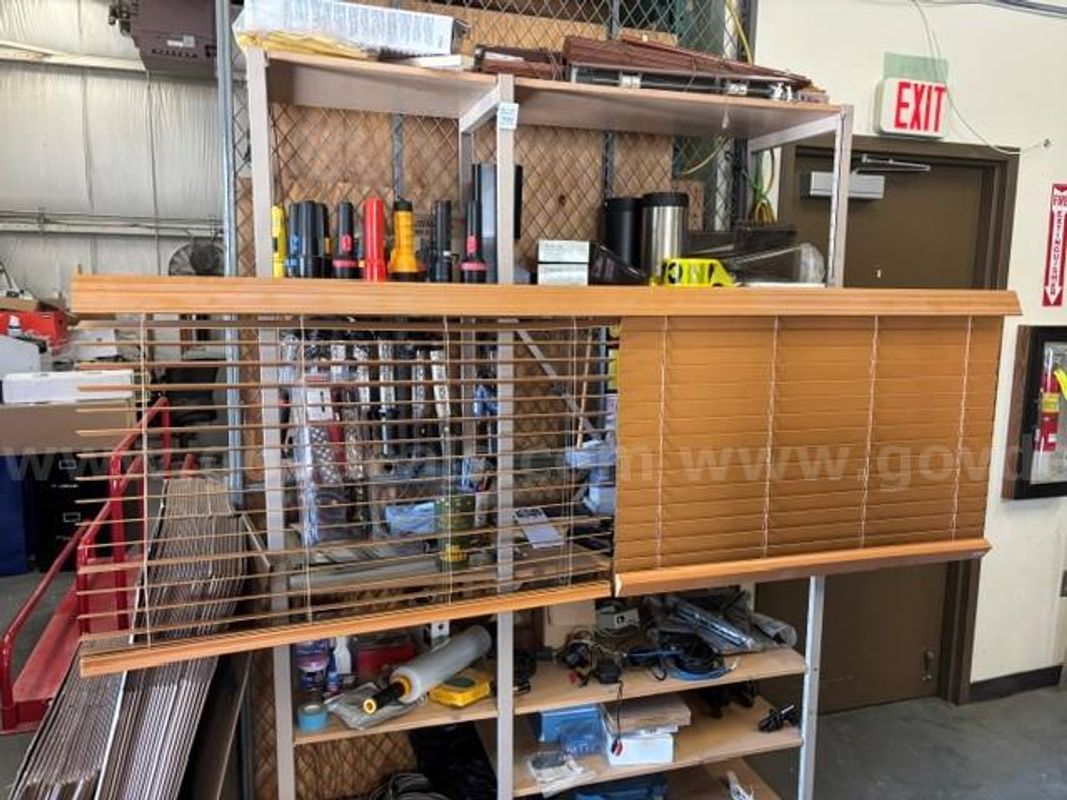 91" Levolor Wood Blinds, Split Two Piece