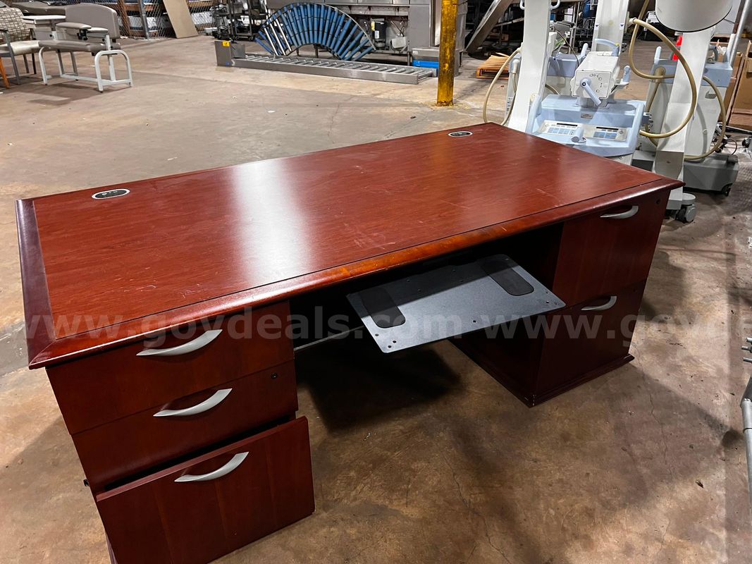 Wooden office desk