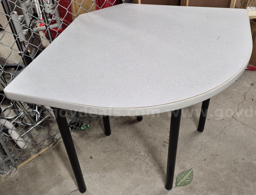 White Corner Tables, Lot of 2