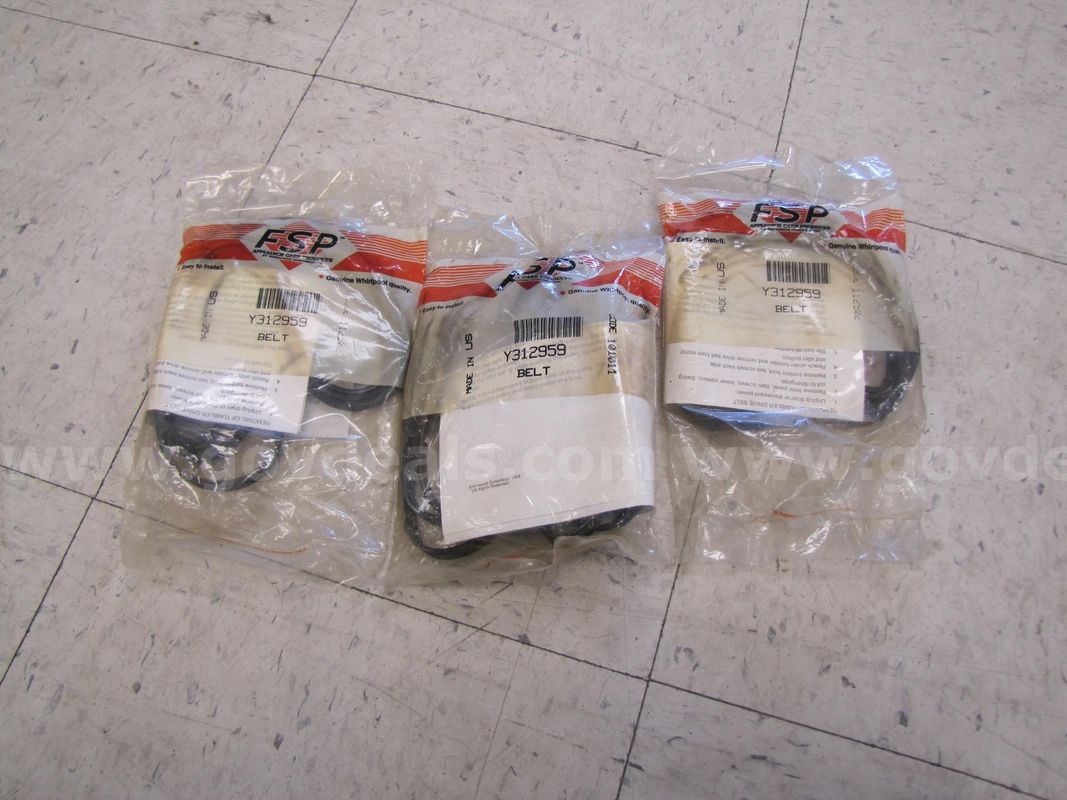 Set of three dryer belts
