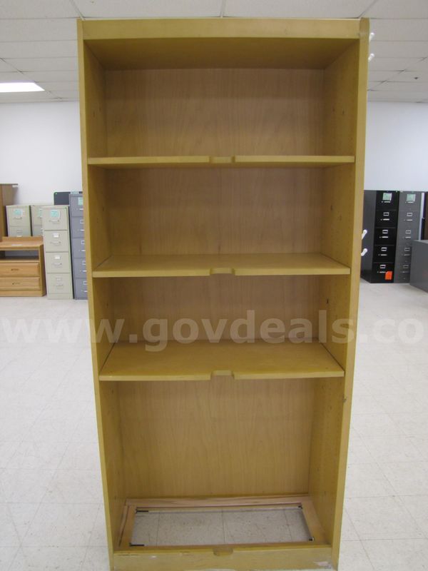 Wooden shelving unit