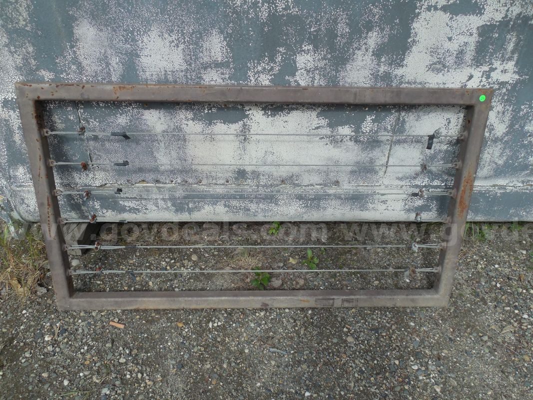 Swinging metal door