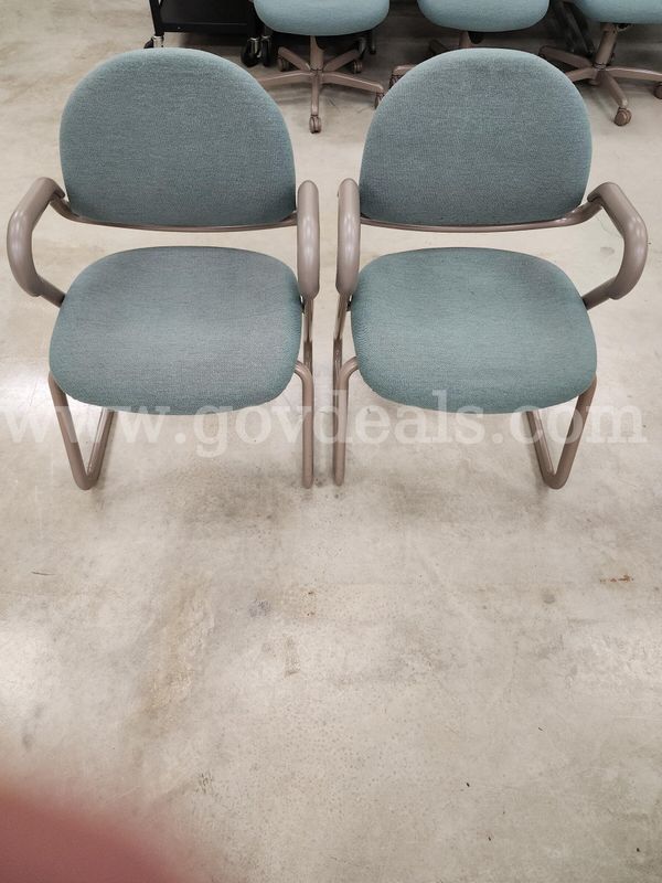 Matching pair of Allsteel guest/reception chairs in good used condition